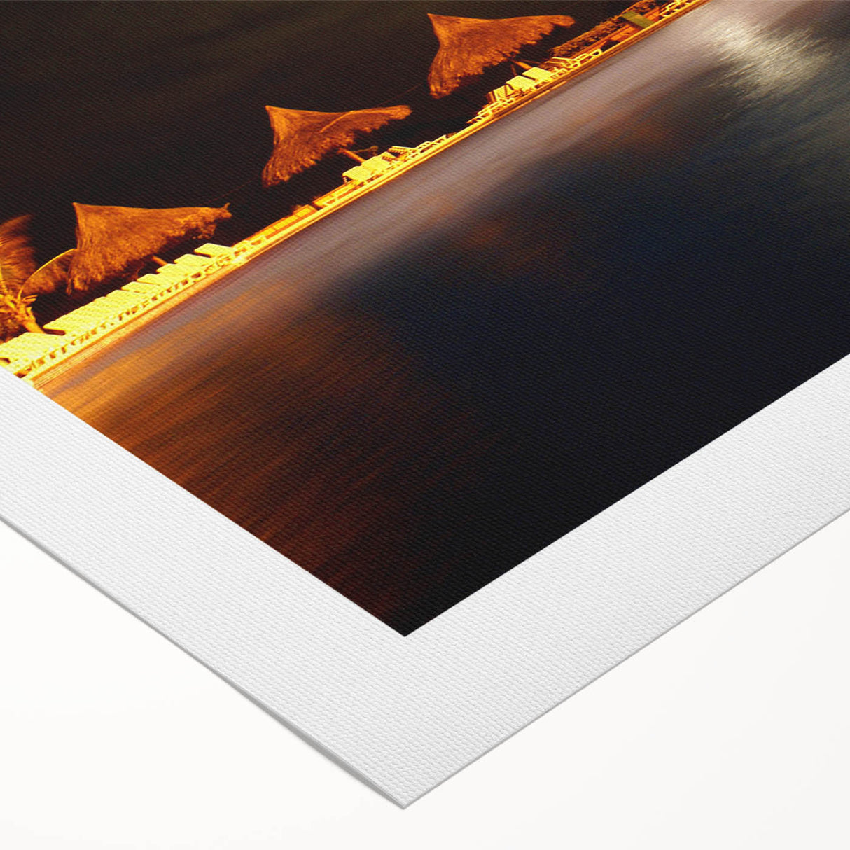 Art deco poster of a vintage Venezuelan landscape in muted earth tones on rolled canvas, suitable for dining room decor.