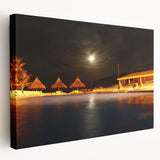 Large canvas print depicting a serene Venezuelan landscape, with lush greenery and distant mountains.