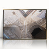 Framed acrylic print of an Alabama landscape in muted earth tones, ideal for modern art wall decor.