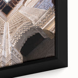 Extra large framed canvas featuring a textured depiction of an Alabama landscape in black with colorful art accents.