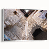 Vintage poster art of Alabama scenery on a framed canvas with colorful elements, ideal for living room decor.