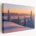 Alaskan landscape on large stretched canvas featuring muted earth tones, ideal for kitchen wall art.