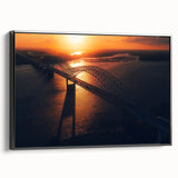 Black and white landscape painting of Arkansas scenery on framed canvas, ideal for bedroom wall art.