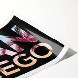 Extra large wall art featuring line art flowers in soft gray tones on a rolled print, ideal for large living room decor.