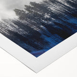 Art deco poster of Vail, Colorado, in muted earth tones on rolled canvas, suitable for dining room wall art.