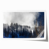 Extra large wall art featuring a scenic view of Vail, Colorado, in pastel shades on rolled canvas.