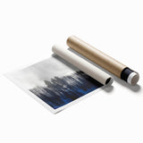 Extra large rolled print of Vail, Colorado scenery with vibrant green and floral art.