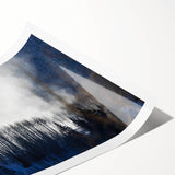 Extra large wall art depicting line art flowers in muted earth tones on a rolled print, ideal for large living room decor.