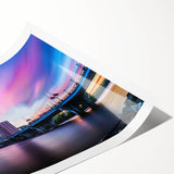 Extra large wall art featuring line art flowers in muted earth tones on a rolled canvas, ideal for large living room decor.