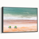 Black and white framed canvas of Daytona landscape, featuring vintage poster art style, ideal for bedroom decor.