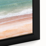 Extra large framed canvas featuring a textured depiction of Daytona scenery in black with colorful accents.