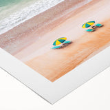 Art deco poster featuring Daytona scenery in pastel hues on rolled canvas, suitable for dining room wall art.