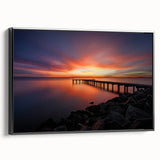 Black and white landscape art painting of Delaware on framed canvas, ideal for bedroom wall decor.