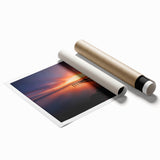 Delaware scenery with floral motifs in muted earth tones on a large rolled canvas.