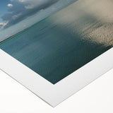 Art deco poster of Florida Keys with soft pastel colors on rolled canvas, suitable for dining room wall art.