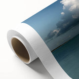 Art Deco poster of Florida Keys scenery in pastel hues on rolled canvas, ideal for nursery wall art.