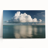 Black and white stretched canvas of Florida Keys scenery, ideal for kitchen wall art or bedroom ambiance.