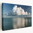 Large art depicting the Florida Keys scenery on stretched canvas, with vivid blue and green tones.