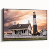 Black and white framed canvas of Savannah landscape with vintage poster style, suitable for bedroom decor.