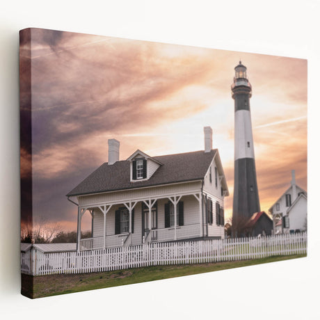 Savannah, Georgia street scene on large stretched canvas with muted earth tones, ideal for kitchen wall art.