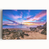 Black and white large art print of Kauai scenery on stretched canvas, ideal for kitchen wall art.