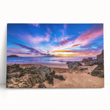 Black and white photo of Kauai's coast on stretched canvas, ideal for kitchen wall art.