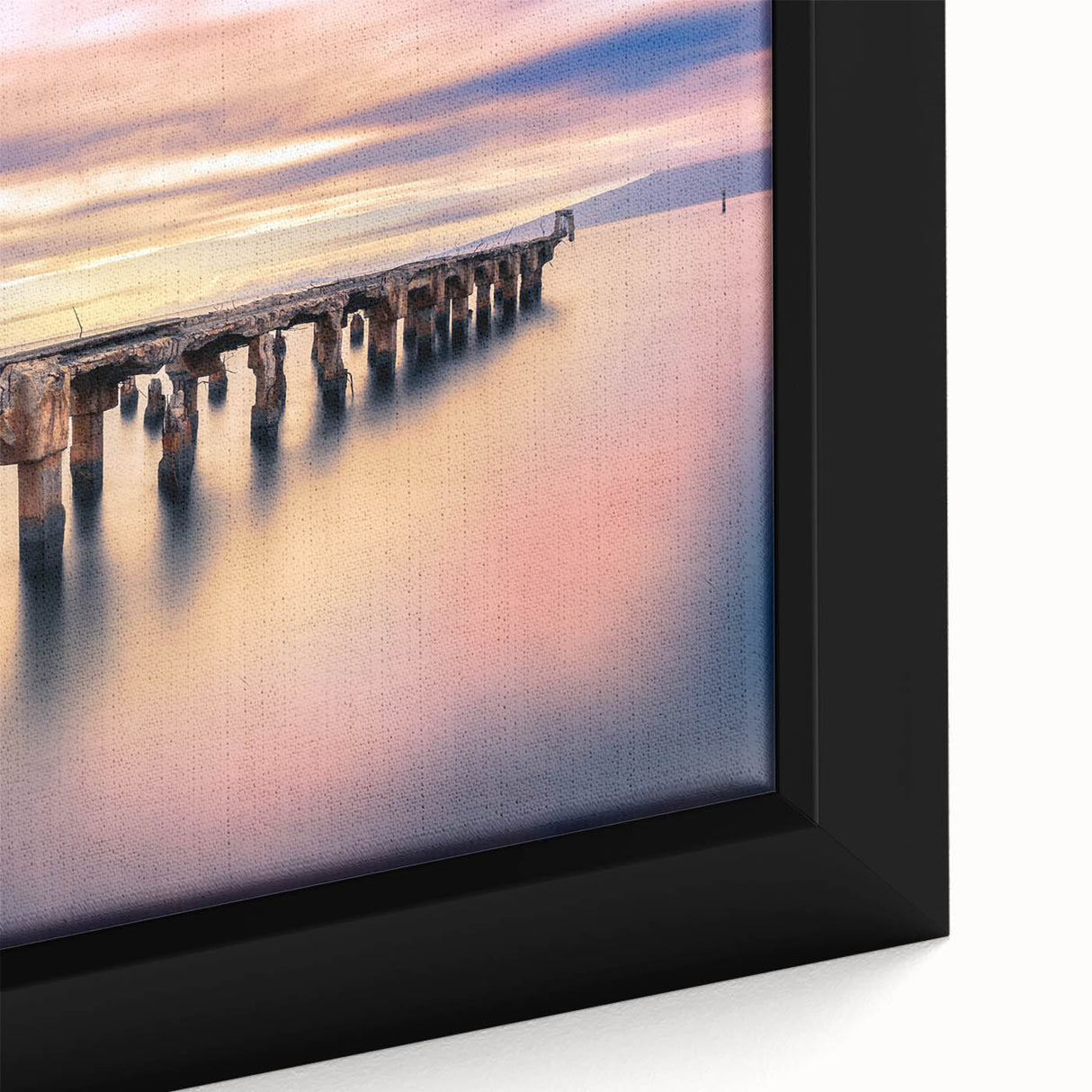 Extra large black wall art featuring a textured Maui landscape on framed canvas, with vibrant colors.