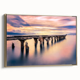 Framed vintage poster art of a Maui landscape in black and gold tones, ideal for bedroom wall art.