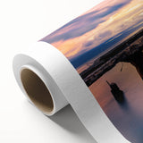 Art Deco style poster of Maui scenery in pastel colors on rolled canvas, ideal for nursery wall art.