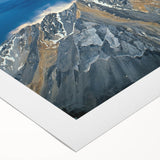 Art deco poster of Idaho scenery in muted earth tones on rolled canvas, suitable for dining room wall art.