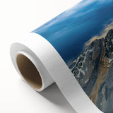 Art Deco poster featuring Idaho scenery in muted earth tones on rolled canvas, ideal for nursery wall art.