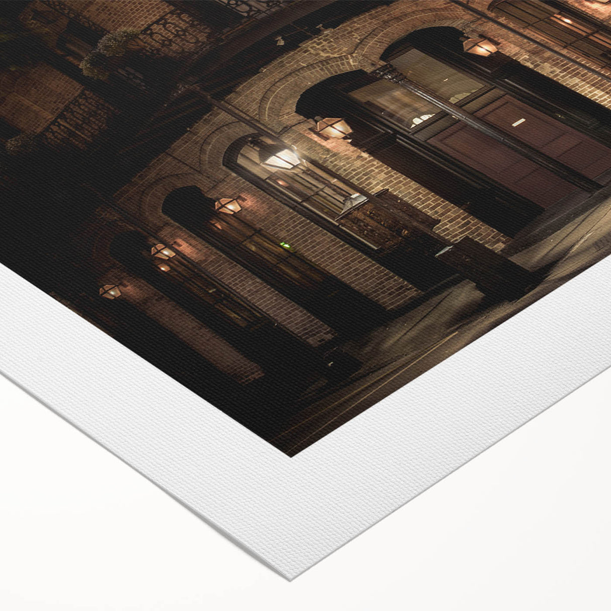 Art deco poster of New Orleans skyline in pastel hues on rolled canvas, suitable for dining room wall art.