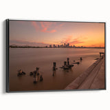 Black and white framed canvas depicting a vintage Louisiana landscape, ideal for bedroom wall art.