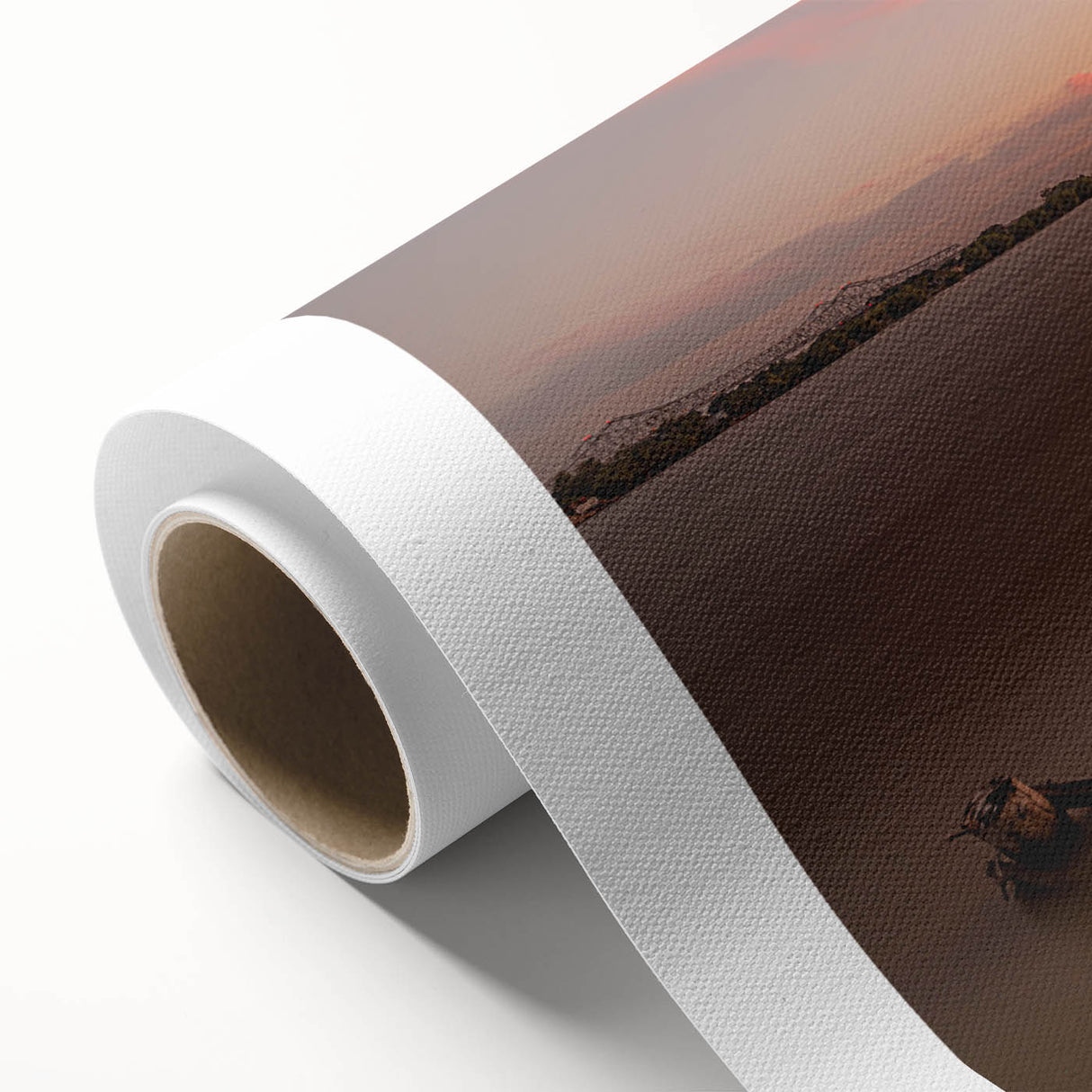 Art deco poster of Louisiana scenery in muted greens and blues, printed on rolled canvas, ideal for nursery wall art.