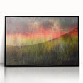 Large abstract wall art depicting Acadia, Maine, in muted earth tones on a framed acrylic.