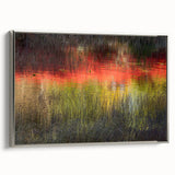 Landscape art painting of Acadia, Maine, featuring muted earth tones on a framed canvas.