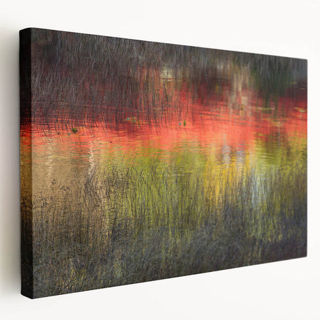 Acadia National Park landscape on stretched canvas with lush green and blue tones, suitable for kitchen wall art.