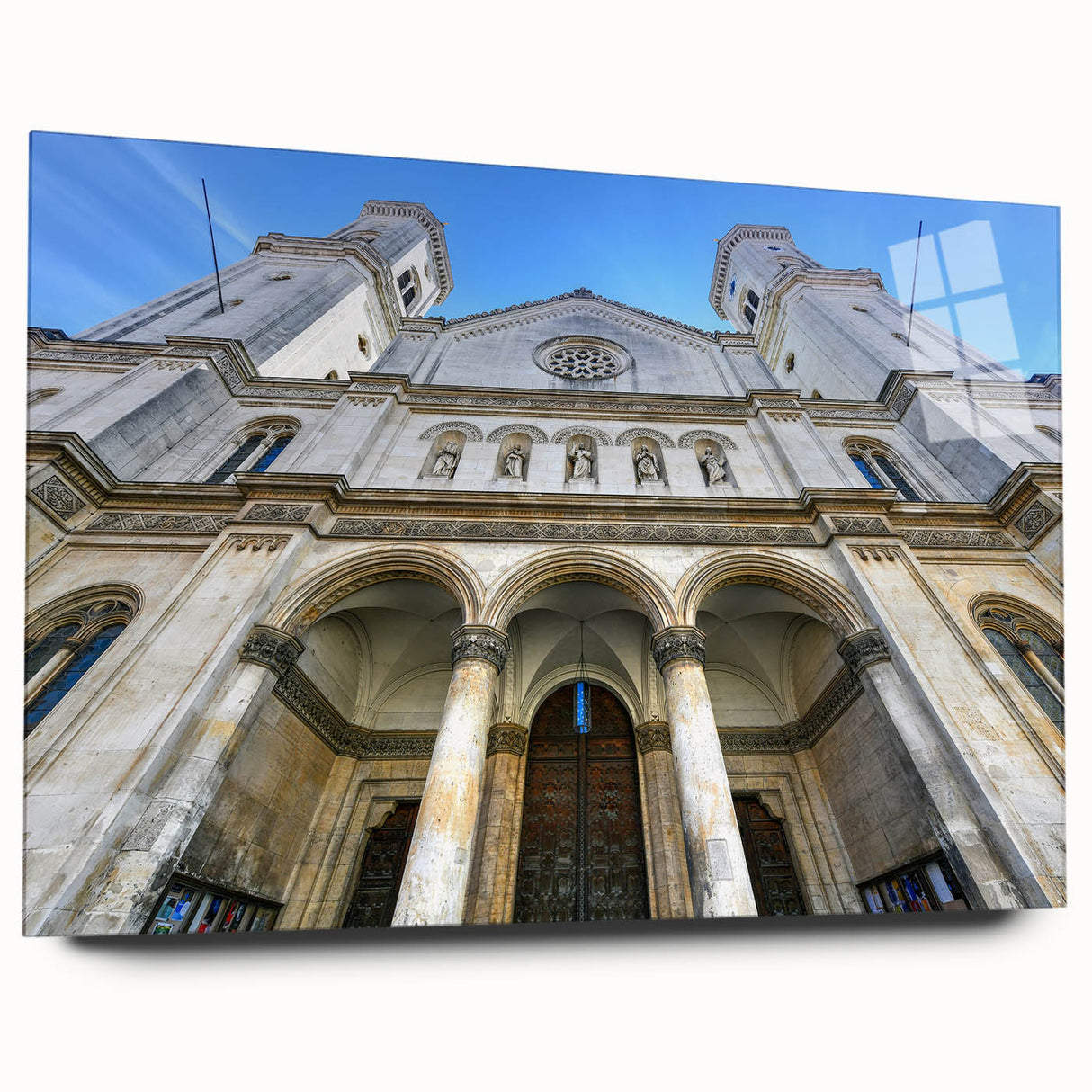 Acrylic print of a large abstract depiction of the St.