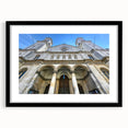 Extra large abstract art print of St. Louis skyline in vibrant colors on textured canvas, ideal for living room decor.
