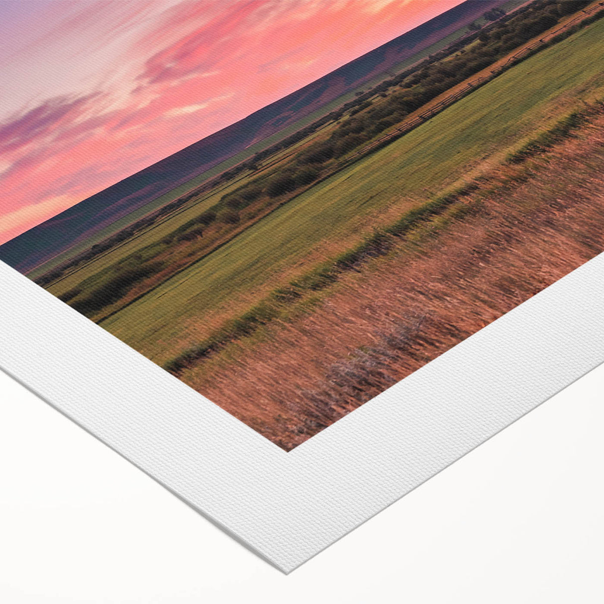 Art Deco poster of a Montana landscape in muted earth tones on rolled canvas, ideal for dining room wall art.