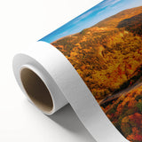 Art deco poster of New Hampshire scenery in pastel shades on rolled canvas, ideal for nursery wall art.