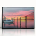 Large abstract wall art depicting New Jersey scenery in muted earth tones on a framed acrylic.