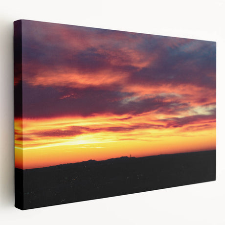 Charlotte, North Carolina skyline on large stretched canvas with muted urban colors, suitable for kitchen wall art.