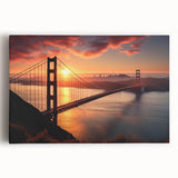 Black and white photo of the Brooklyn Bridge on stretched canvas, ideal for kitchen wall art.