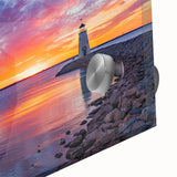 Large abstract wall art depicting Oklahoma scenery in mid-century modernist style on acrylic, ideal for dining room ambiance.