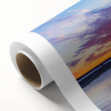 Art Deco style poster of Oklahoma scenery in muted earth tones on rolled canvas, suitable for nursery wall art.