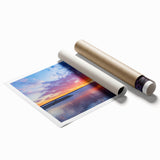 Extra large rolled print of Oklahoma scenery with vibrant floral art, ideal for classy bathroom wall art.