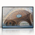 Large abstract wall art depicting the Pittsburgh skyline in muted gray and blue tones on a framed acrylic.