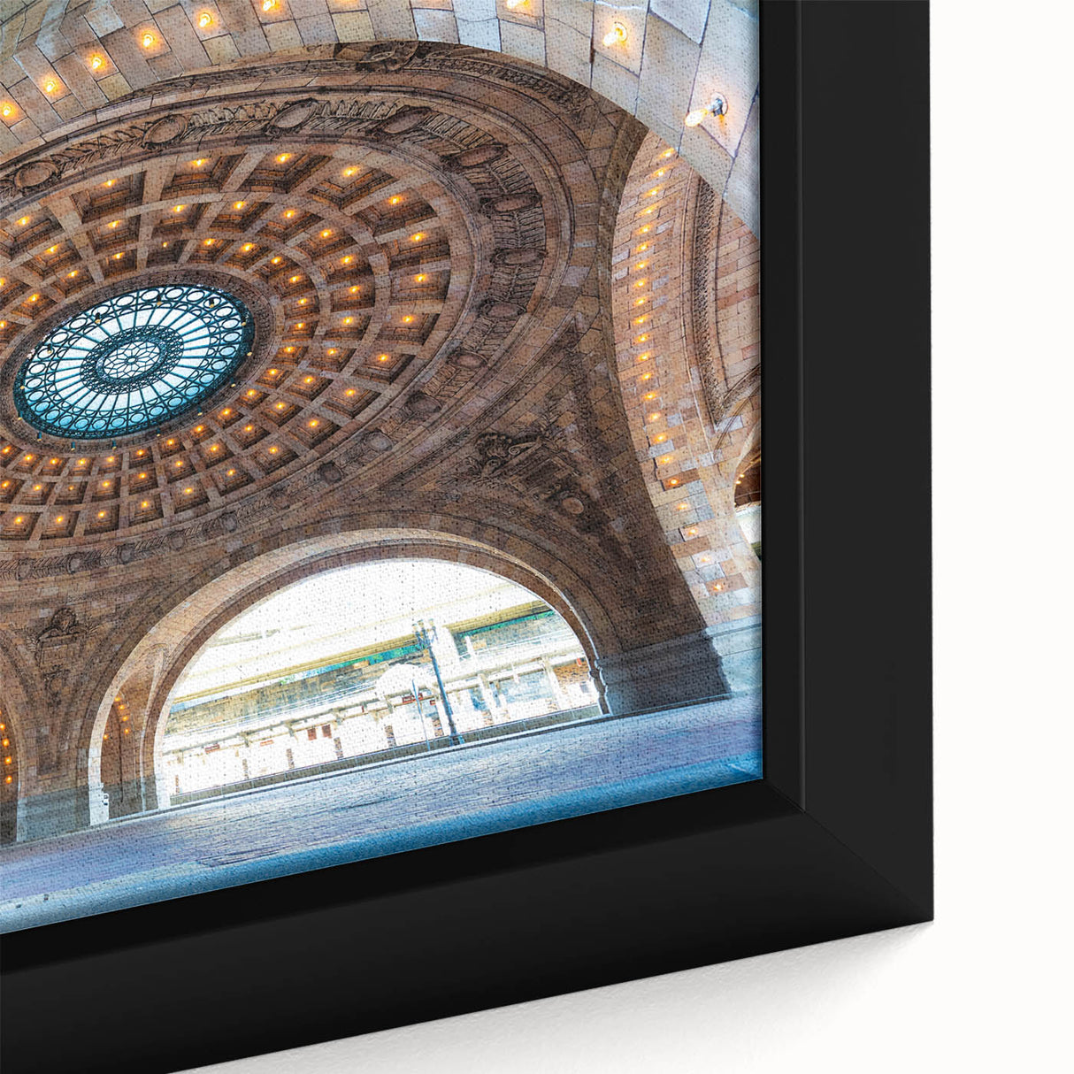 Pittsburgh skyline in textured black with colorful accents on extra large framed canvas, suitable for living room decor.