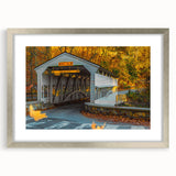 Textured abstract art print of Pennsylvania scenery in muted earth tones, framed in silver, suitable for bedroom decor.
